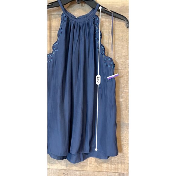 NWOT RAMY BROOK Calla Eyelet Tank top In Blue size S - Picture 4 of 8